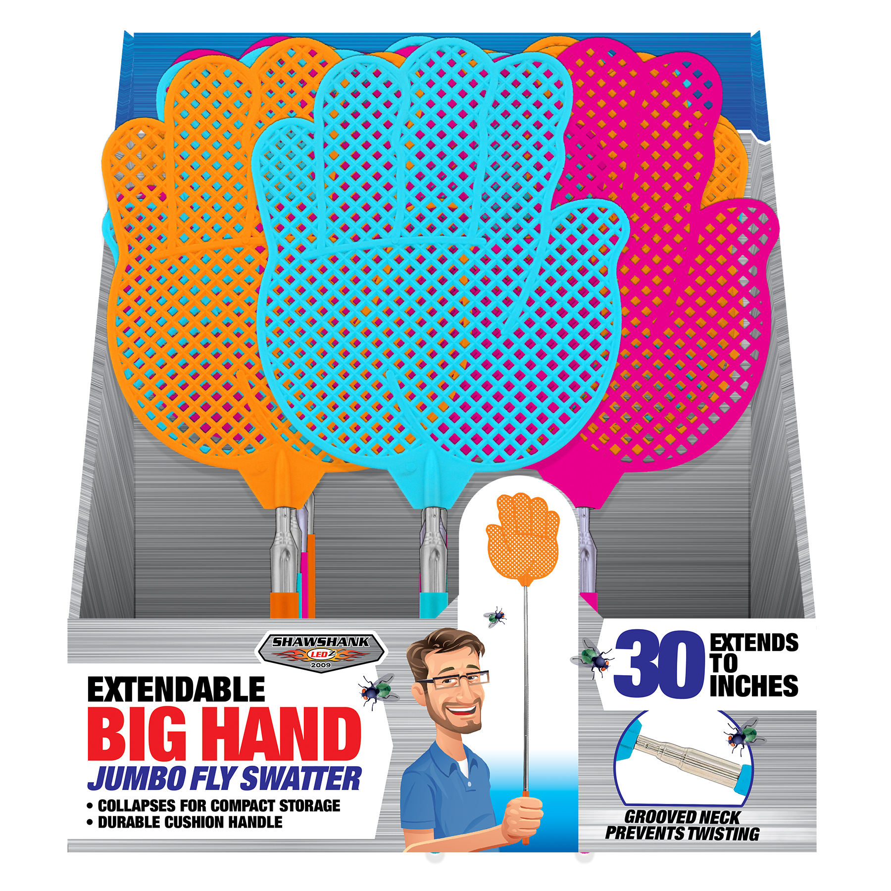 Extendable Big Hand Fly Swatter